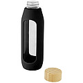 Tidan 600 ml borosilicate glass bottle with silicone grip