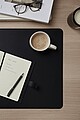 Timo PU RCS RPET desk pad, black
