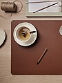 Timo PU RCS RPET desk pad, brown