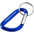 Timor recycled aluminium carabiner keychain