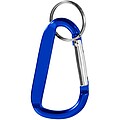 Timor recycled aluminium carabiner keychain