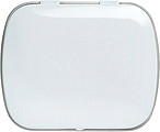 Tin case with mintsWhite
