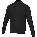 Tin unisex Aware™ recycled quarter zip sweater, solid black