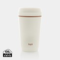 Topl Recycled Plastic To Go Tumbler Patented 360 Lid 354ml, brown