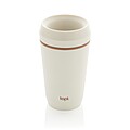 Topl Recycled Plastic To Go Tumbler Patented 360 Lid 354ml, brown