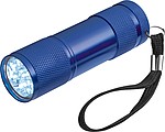 Torch with 3 batteries in a box*, blue