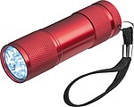 Torch with 3 batteries in a box*, red