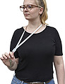 TPE lanyard and charging cable in one.