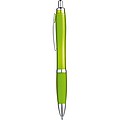 Transparent ball pen with rubber grip
