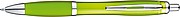 Transparent ball pen with rubber grip