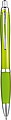 Transparent ball pen with rubber grip