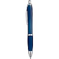 Transparent ball pen with rubber grip