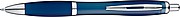 Transparent ball pen with rubber grip