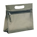 Transparent cosmetic pouch, black