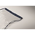 Transparent drawstring bag, french navy
