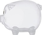 Transparent piggy bank, transparent