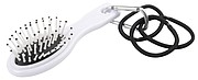 Travel brush with hair ties COIFFEUR