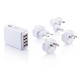 Travel plug with 4 USB ports