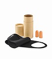 Travel set in paper tube box, beige