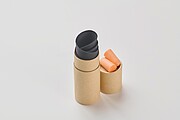 Travel set in paper tube box, beige