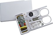 Travel sewing kit, white