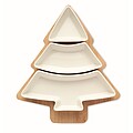 Tree-shaped bamboo serving platter
