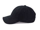 Trendy cap with sandwich visor, black