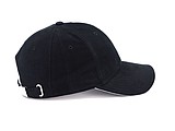 Trendy cap with sandwich visor, black
