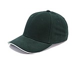Trendy cap with sandwich visor, dark green