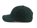 Trendy cap with sandwich visor, dark green