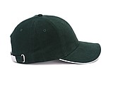 Trendy cap with sandwich visor, dark green