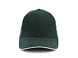 Trendy cap with sandwich visor, dark green