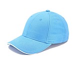 Trendy cap with sandwich visor, light blue