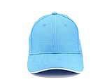 Trendy cap with sandwich visor, light blue