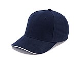 Trendy cap with sandwich visor, navy