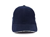 Trendy cap with sandwich visor, navy