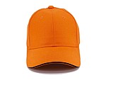 Trendy cap with sandwich visor, orange