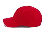 Trendy cap with sandwich visor, red