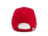 Trendy cap with sandwich visor, red