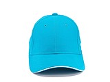 Trendy cap with sandwich visor, turquise