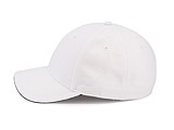 Trendy cap with sandwich visor, white