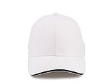 Trendy cap with sandwich visor, white