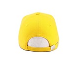 Trendy cap with sandwich visor, yellow