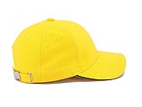 Trendy cap with sandwich visor, yellow