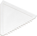 Triangular plastic ice scraperWhite