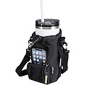 Trip Aware™ recycled travel bottle bag 2L, solid black