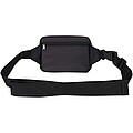 Trip Aware™ recycled travel crossbody bag 1L, solid black