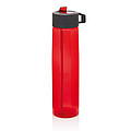 Tritan bottle with straw, red