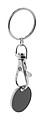 Trolley coin keyring, black