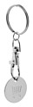 Trolley coin keyring, orange